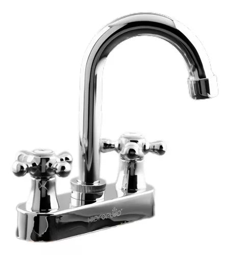 Mezcladora Lavabo Cromo Lavamanos Baño Acero Inoxidable