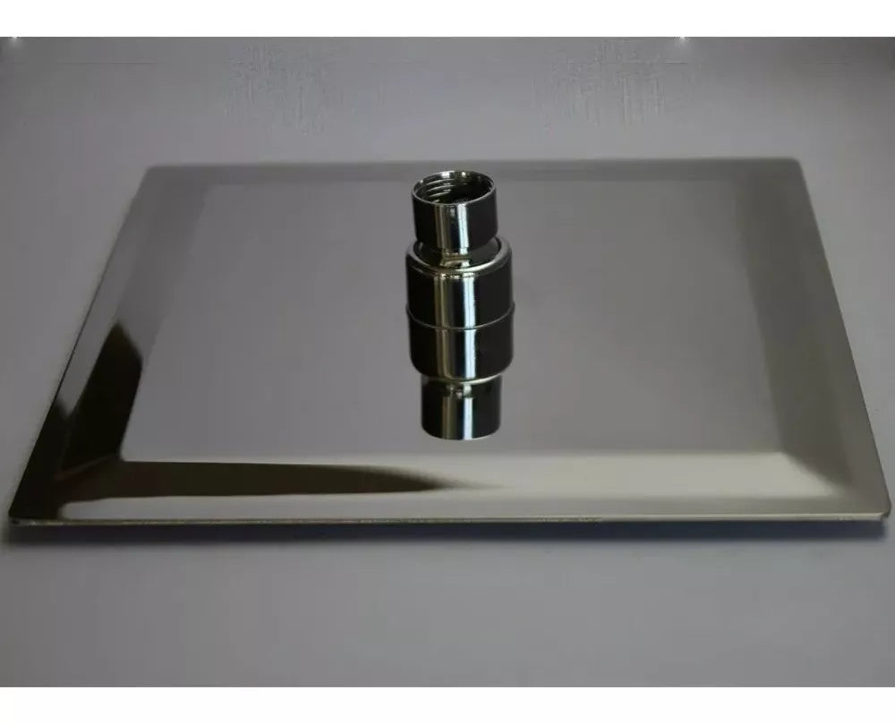 Regadera Cuadrada 8'' Meer Acero Inoxidable Ahorradora Agua