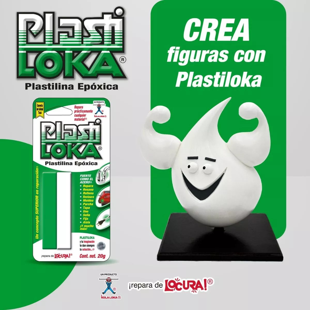 Plastilina Epoxica Plasti Loka 20g Kola Loka