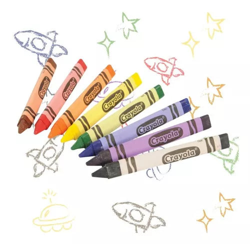12 Crayones Triangulares Jumbo Colorear Escolar Crayola