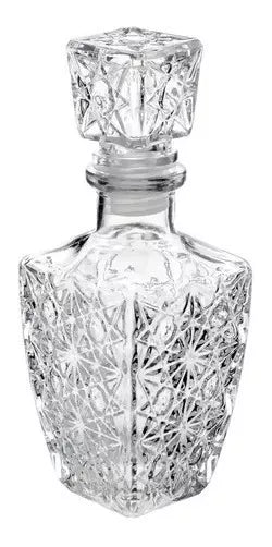 Juego 6 Licoreras Vidrio Cristal Agua Vino 250 Ml Diamante