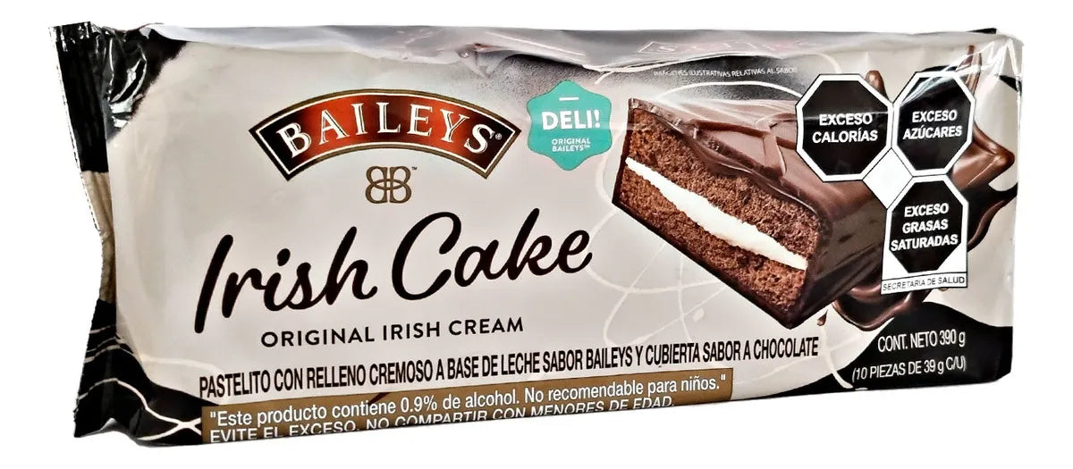 Pastelito Relleno Colosseo Amico C/crema Baileys 390gr 10 Pz