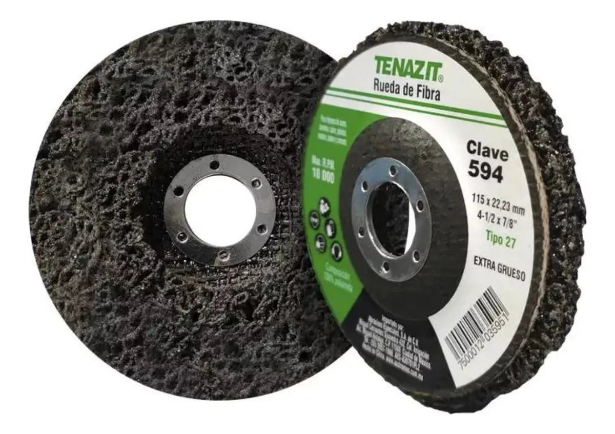 Disco Limpieza 594 Tenazit 4-1/2'' X 7/8'' Extra Grueso