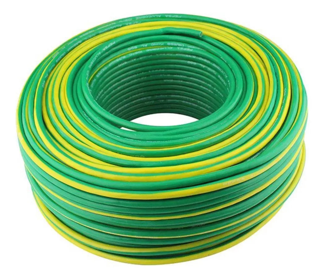 100 Metros Cable Ligero Keer Calibre 8 Awg Verde Antiflama