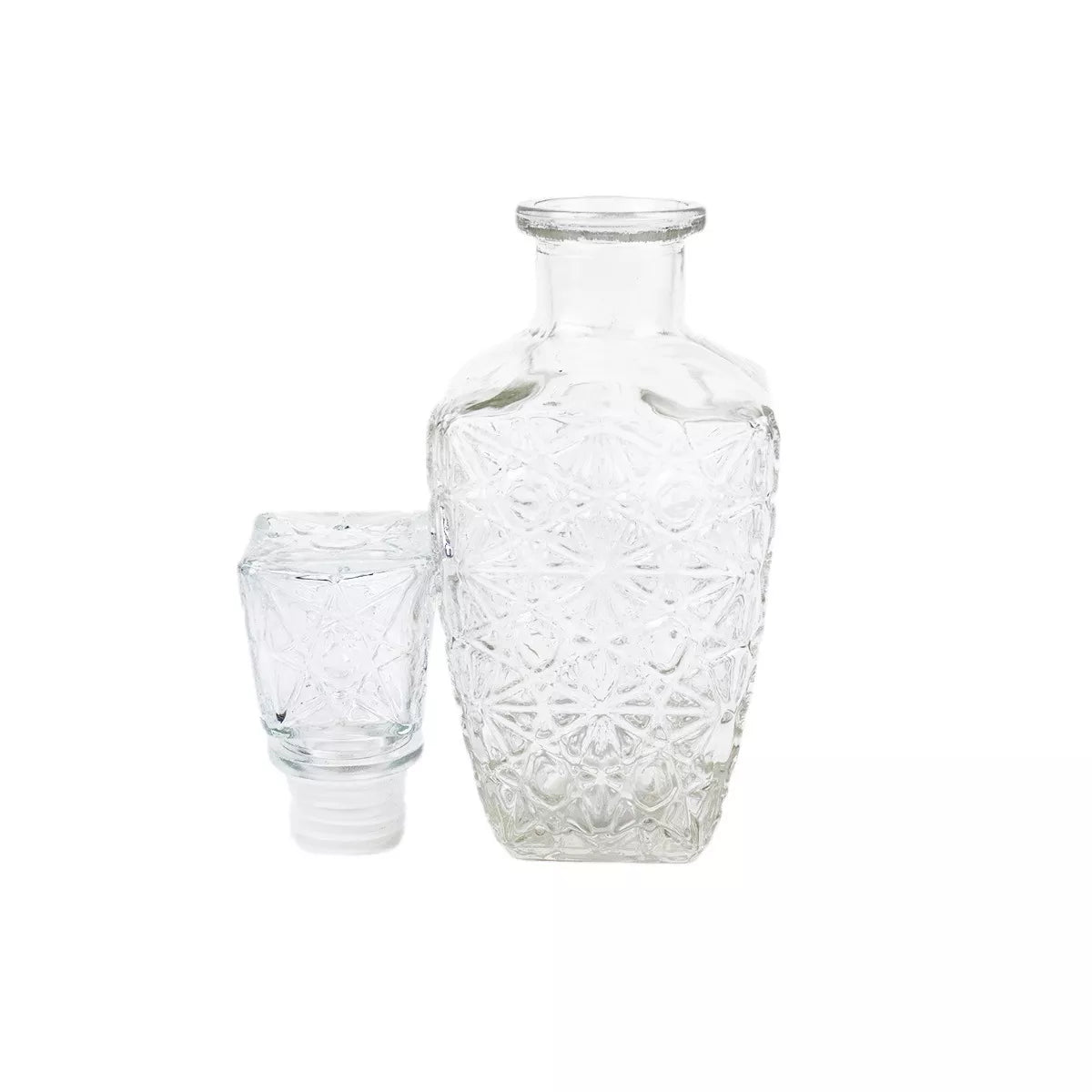 2p Licorera Diamante Grande 500ml Vino Vidrio Cristal Regalo