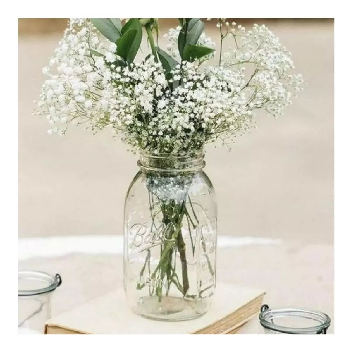 2pz Mason Jars Ball Hermetico Boca Regular 946 Ml Tapa Humo