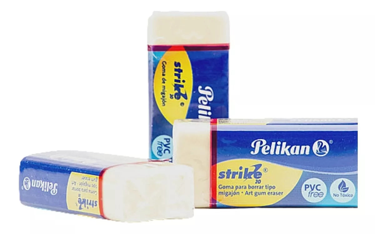20 Goma Borrador Migajon Superborrado Lápiz Pelikan Strike20