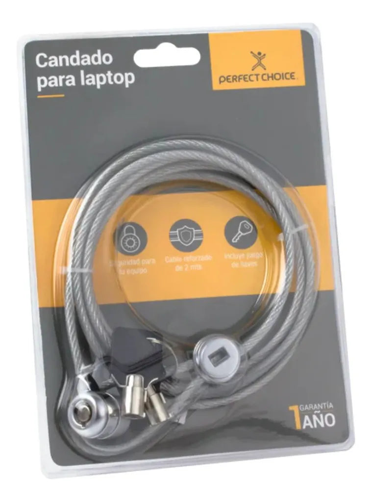 Candado Universal Laptop Perfect Choice Cable Acero Llave