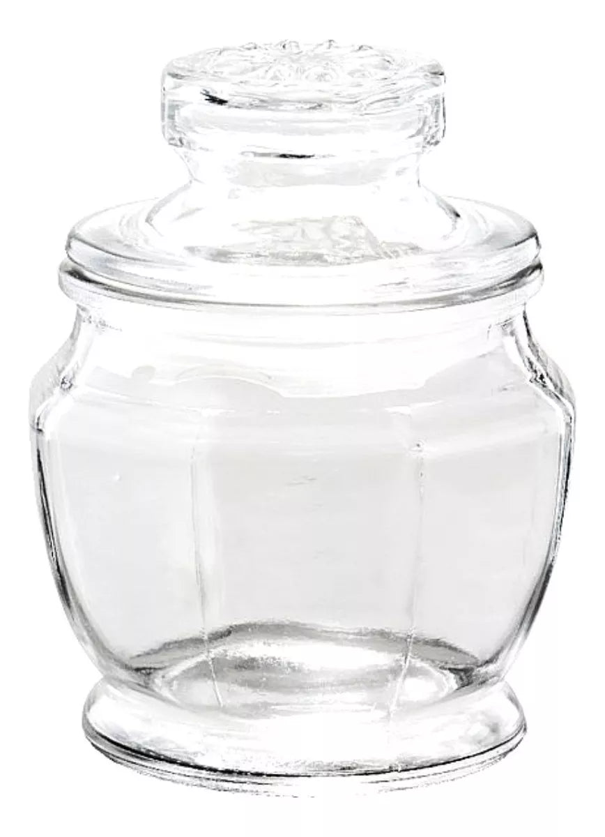 Set 6 Brocalito Vidrio Envase Octagonal Regalo Dulcero 100ml
