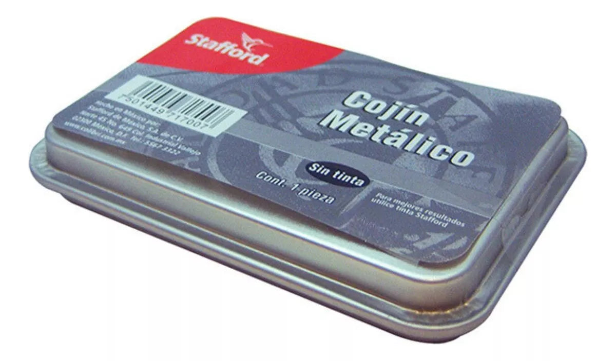 Cojin Sello Metalico No. 1 Sin Tinta Satfford