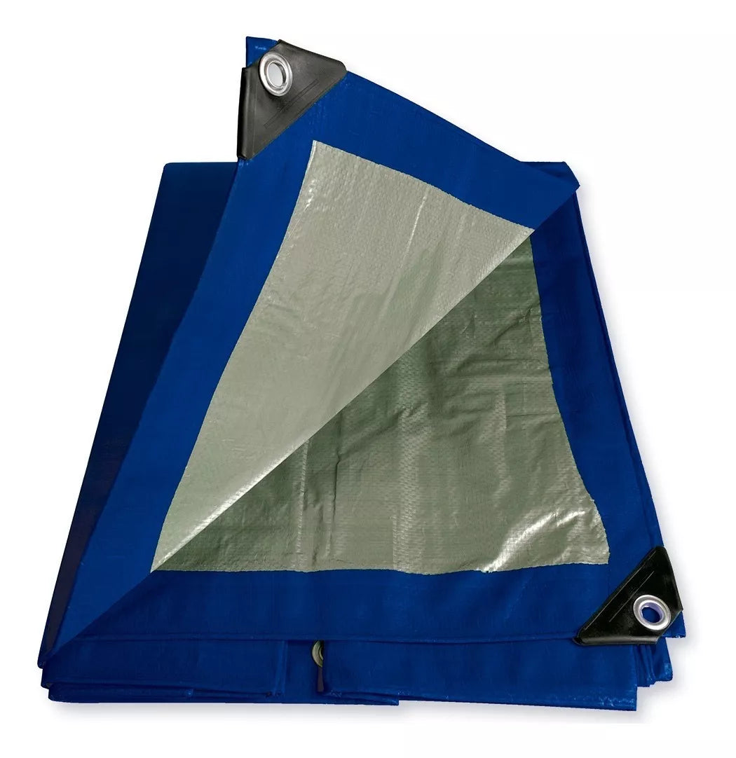 Lona Impermeable Reforzada Polietileno 6 X 12 Mt Color Azul