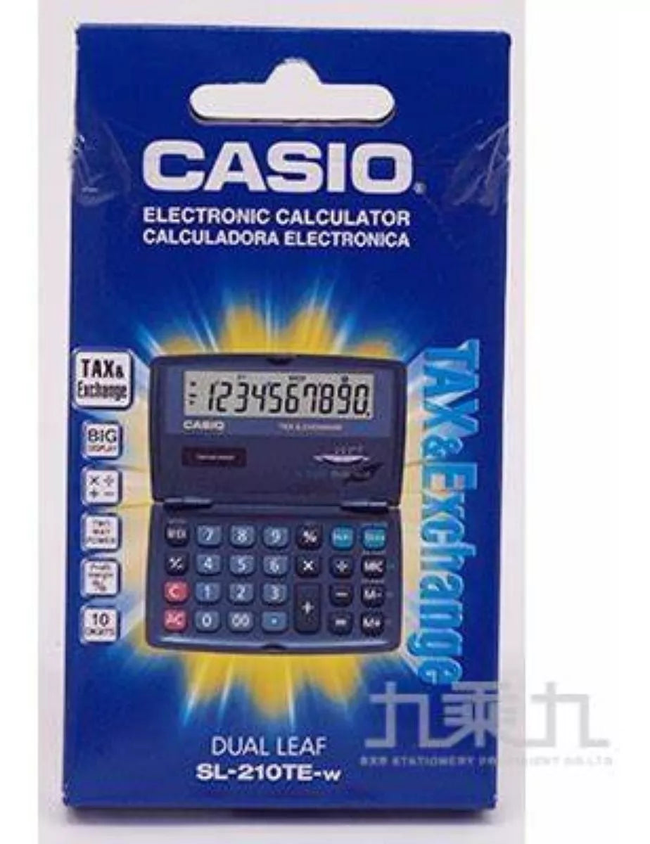 Calculadora Portatil Casio Sl-210te 10 Dígitos Plegable