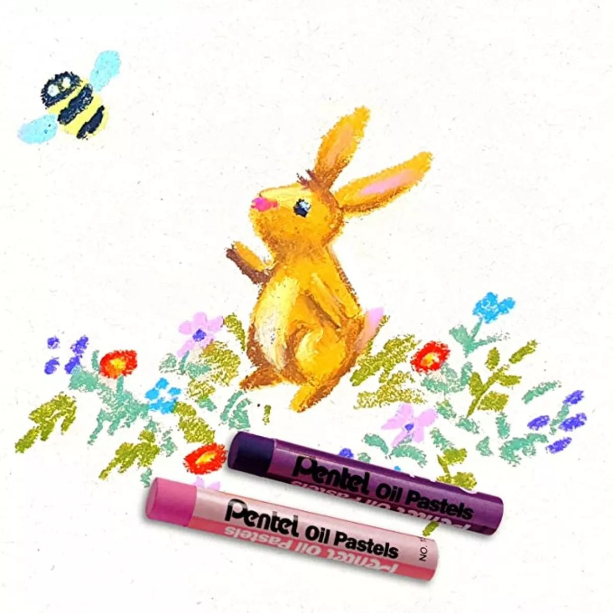 16 Pasteles Gises Tizas Aceite Pentel Arts Redondos Colores