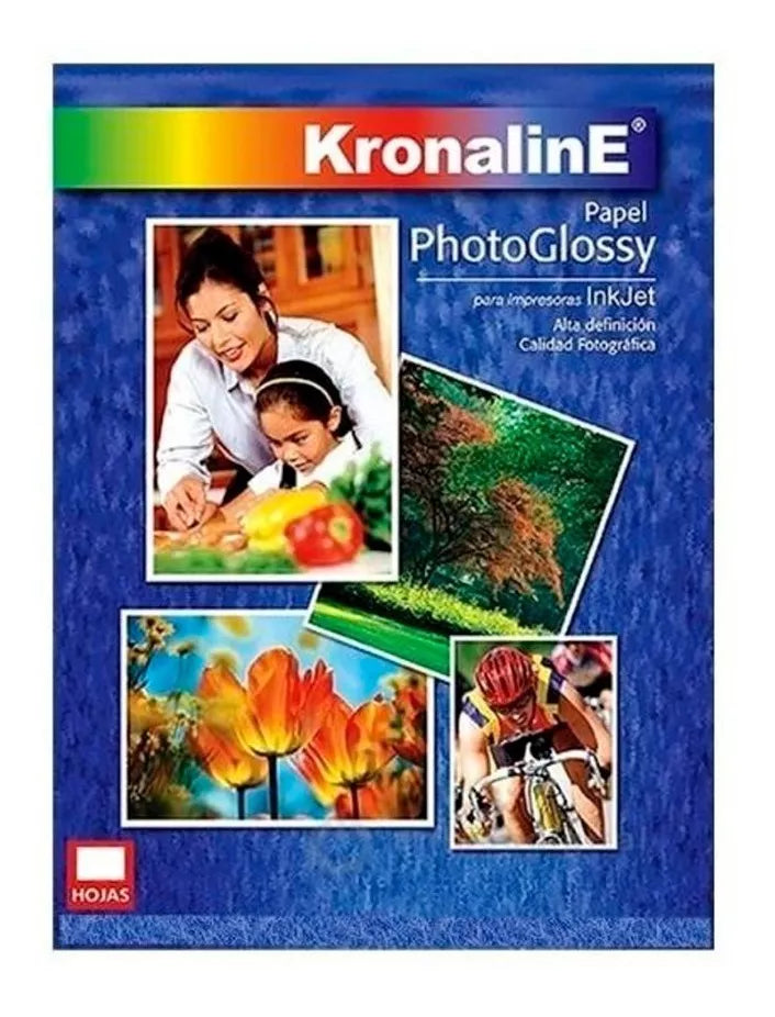 Papel Fotográfico Brillante 25 Pack 4x6 Kronaline Ph349 Foto