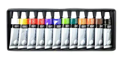 Pintura Acuarela Daler Rowney Simply Tubo 12ml 12 Colores