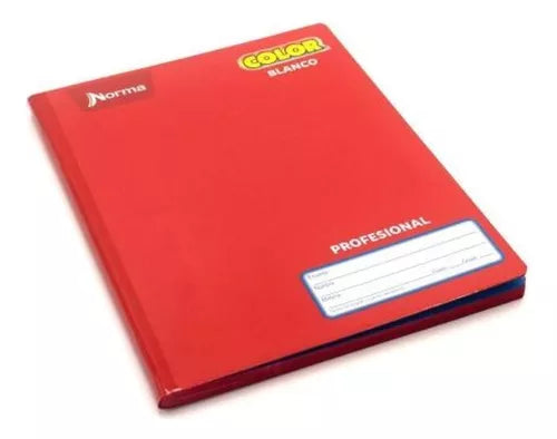 Libreta Cuaderno Profesional Cosido Norma 100h Blanco Dibujo