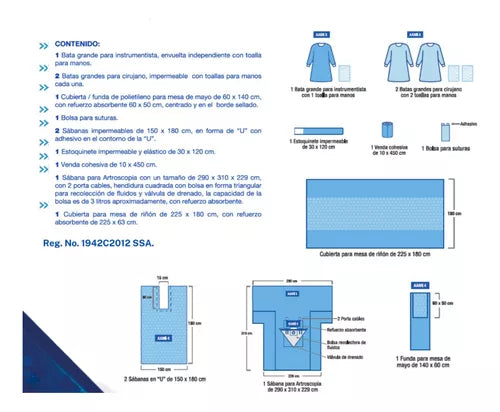 Equipo Cirugia Artroscopia Protec Premium Paquete Quirurgico