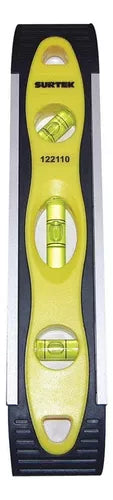 Nivel Torpedo Magnetico Surtek 9'' Perfil Aluminio 3 Viales