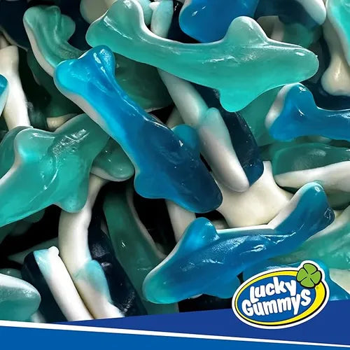Gomitas Forma De Tiburones Lucky Gummys 1kg Frutal