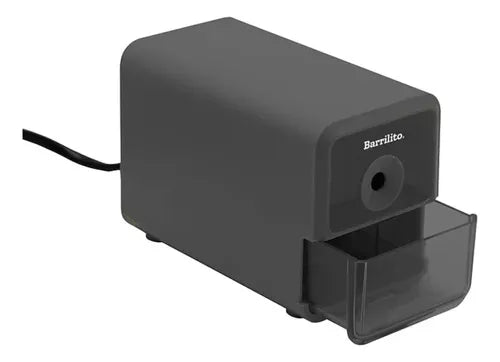 Sacapuntas Barrilito Electrico Color Negro Un Orificio