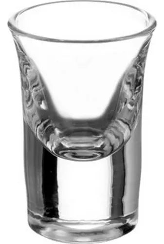 6 Vasos Tequileros Shot Conico 10ml Caballito Transparente
