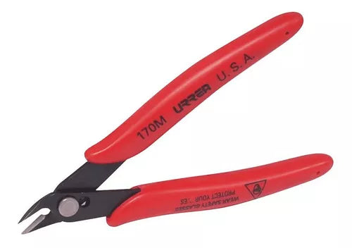 Pinza Electronica Urrea Mango Rubber 5-1/8'' Corte Ras 22°