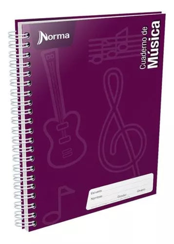 Cuaderno Profesional Norma 80 Hojas Pautado Doble Arillo