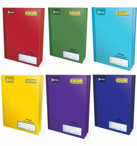 Libreta Cuaderno Profesional Cosido Norma 100hj Cuadro Chico