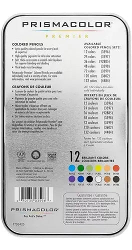 Lápices de Colores Profesionales Prismacolor Premier con 12 piezas - MarchanteMX