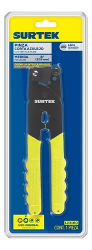 Pinza Corta Azulejos Surtek 8'' Uso General Color Amarillo