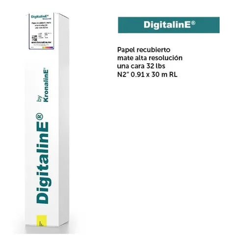 Papel Recubierto Mate Alt Res .91x30m 1 Cara Bj351 Kronaline