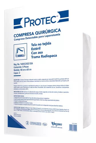 Compresa Esteril Protec Tela No Tejida Gasa Quirurgica
