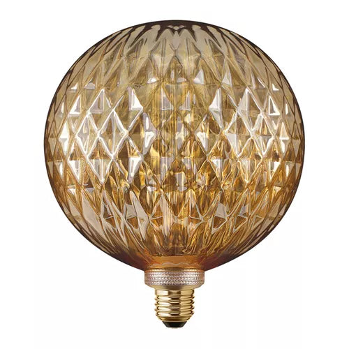 Foco LED Vintage 25w Aksi Tipo Globo Panal Ambar Base E27