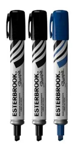Marcador Sharpie Esterbrook Permanente Paquete con 3 Piezas