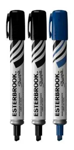 Marcador Sharpie Esterbrook Permanente Paquete con 3 Piezas Sharpie
