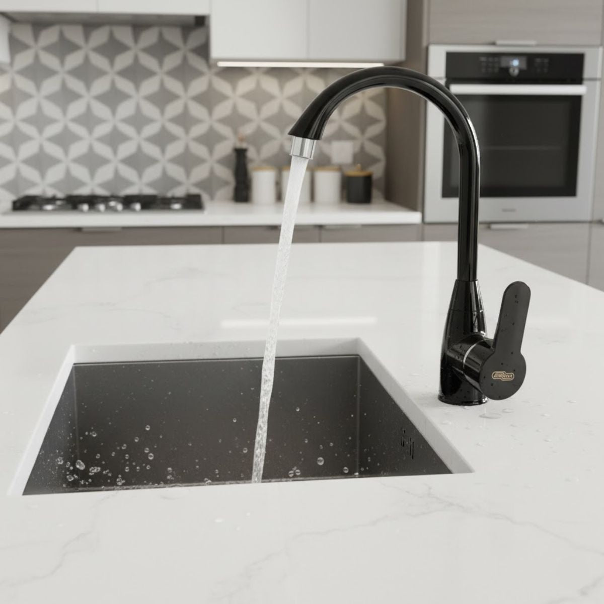 Mezcladora Monomando Aquaway Arcansas 31 Cm Abs Fregadero