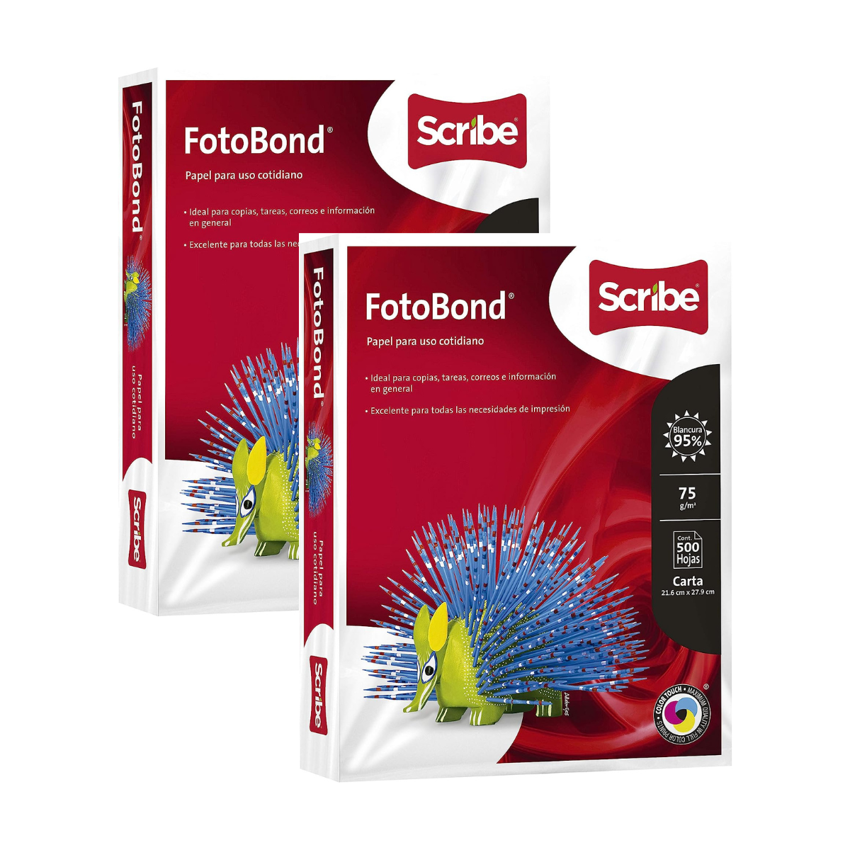 Papel Fotobond 1000 Hojas Scribe Blanco Carta 95% Blancura