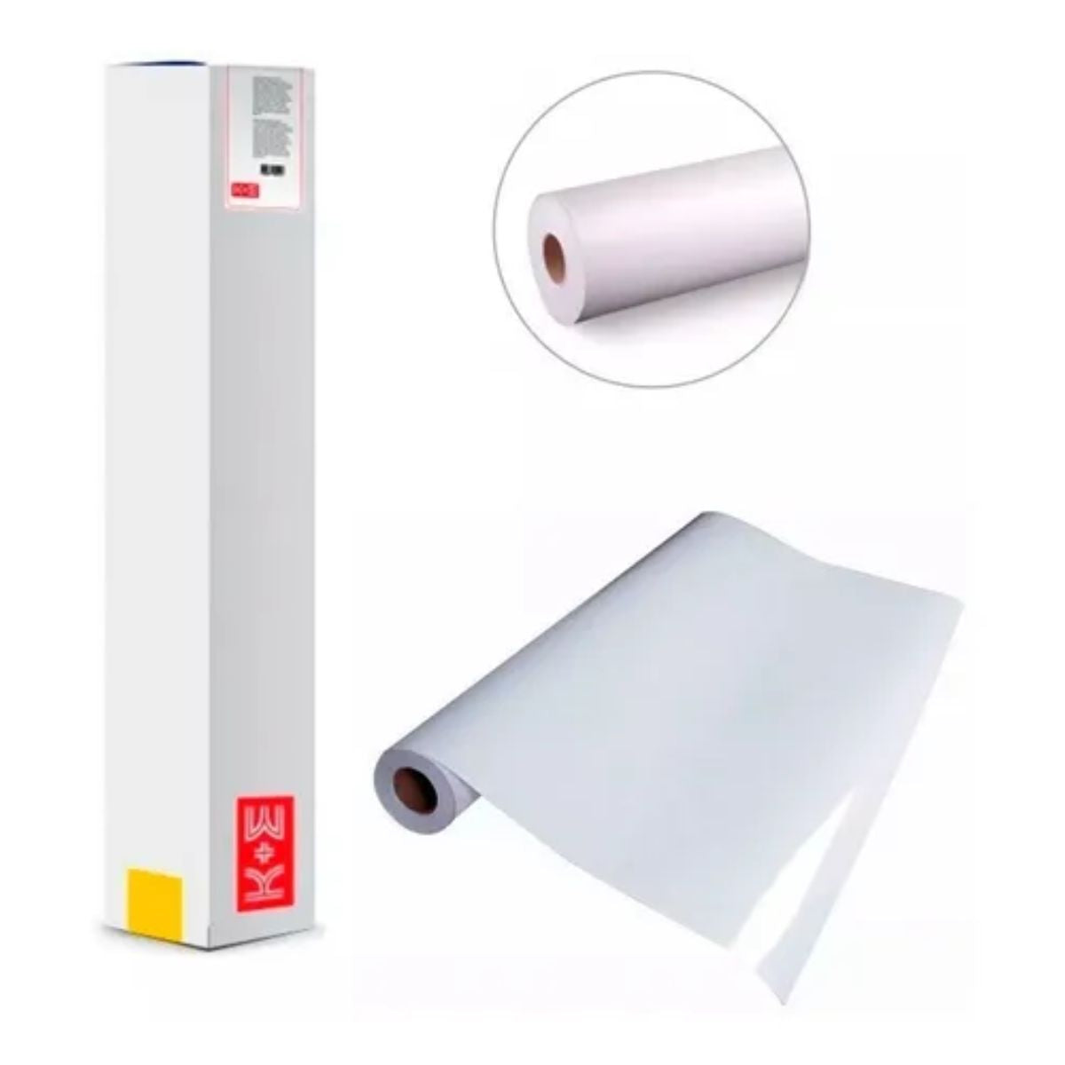 Rollo Papel Recubierto Mate Impresion Kronaline Ke033 Blanco