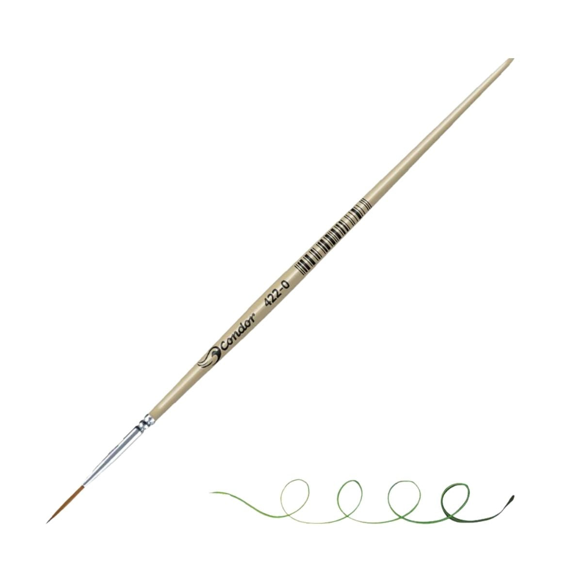 Pincel Liner Pelo Sintetico Konex Serie 422 No. 0 Condor