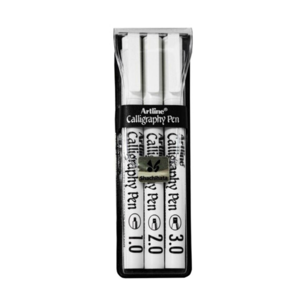 3 Pluma Marcador Caligrafia Negro Artline 1, 2, 3mm