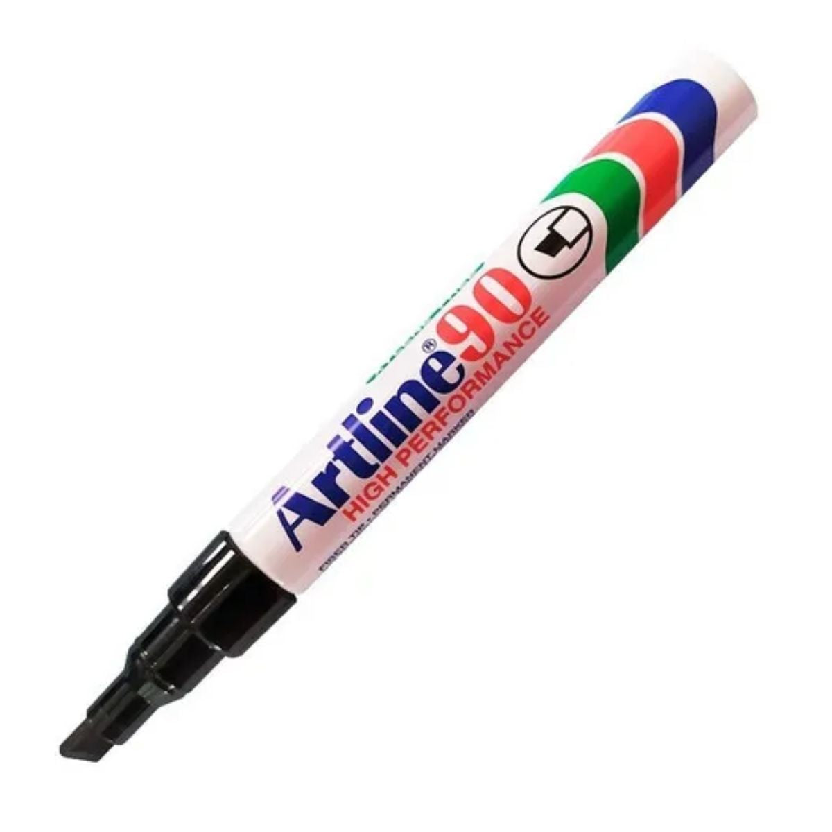 Marcador Permanente Color Negro Artline 90 Punta Cincel 5mm