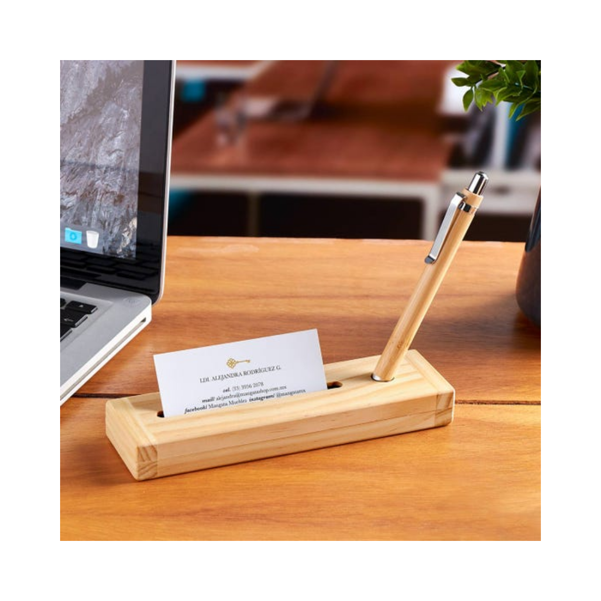 Set Guama Boligrafo Promoopcion Tinta Negra Estuche Madera