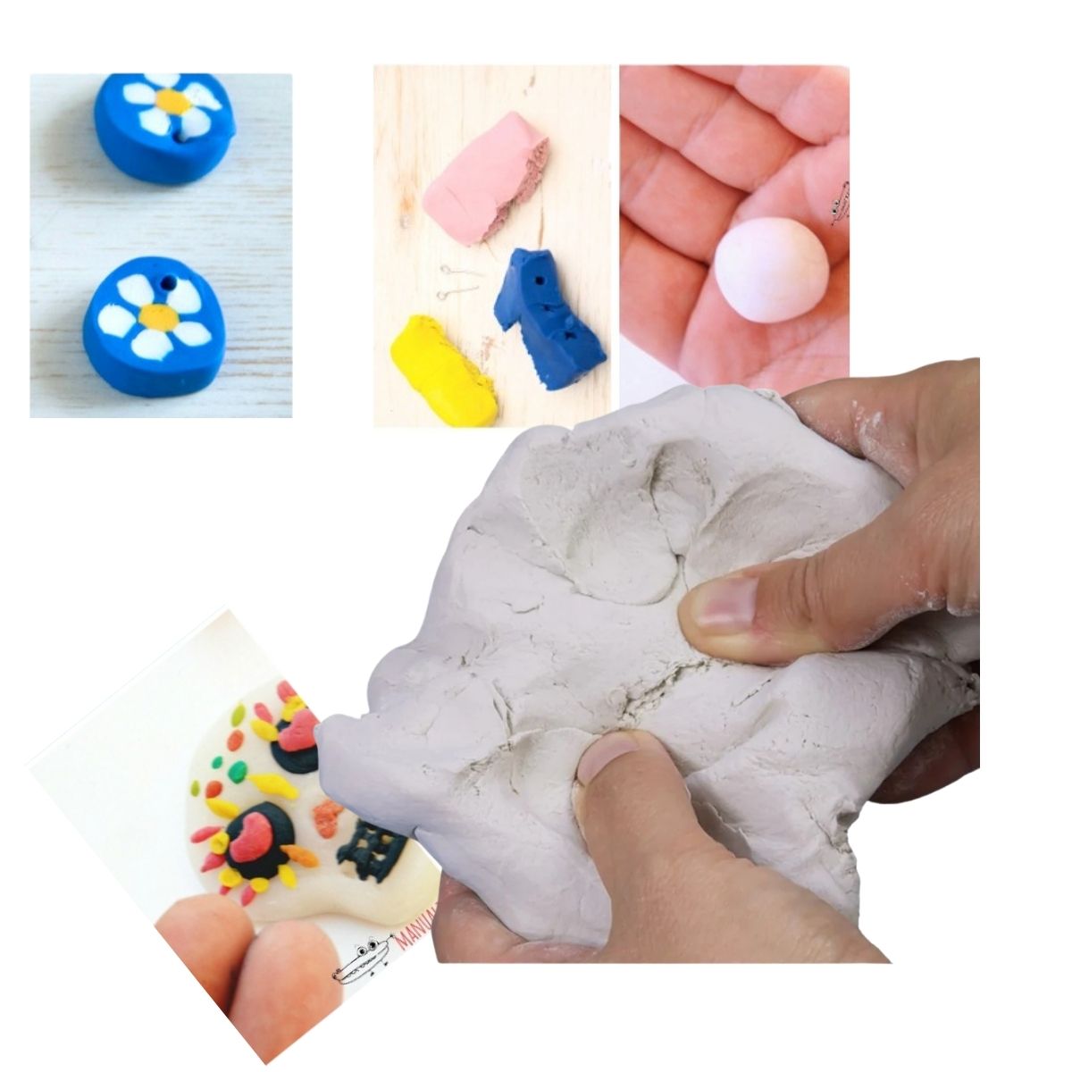 Pasta Modelar Italiana Blanca Roel 400g Manualidad Modelado