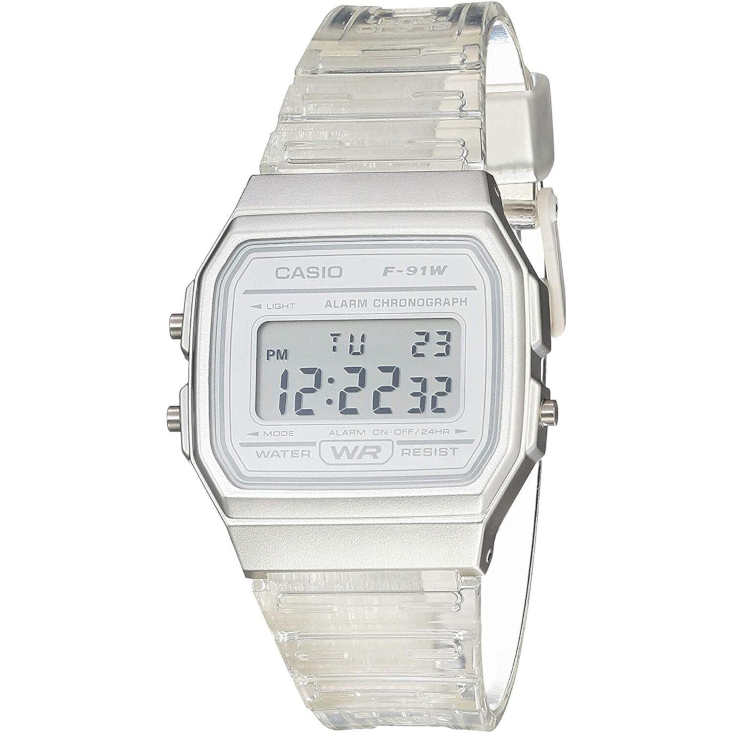 Reloj Casio Digital F-91WS-7CF Plateado
