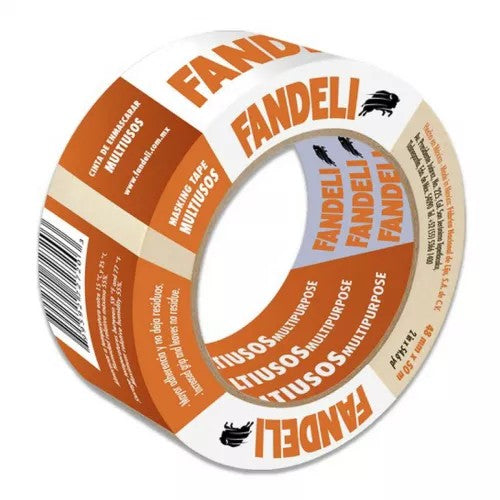 Cinta Adhesiva Masking Tape Multiusos 48mm X 50m (2") Fandeli