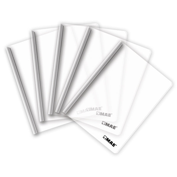 10pzs Folder Costilla Plastico Mae Tamaño Carta Colores