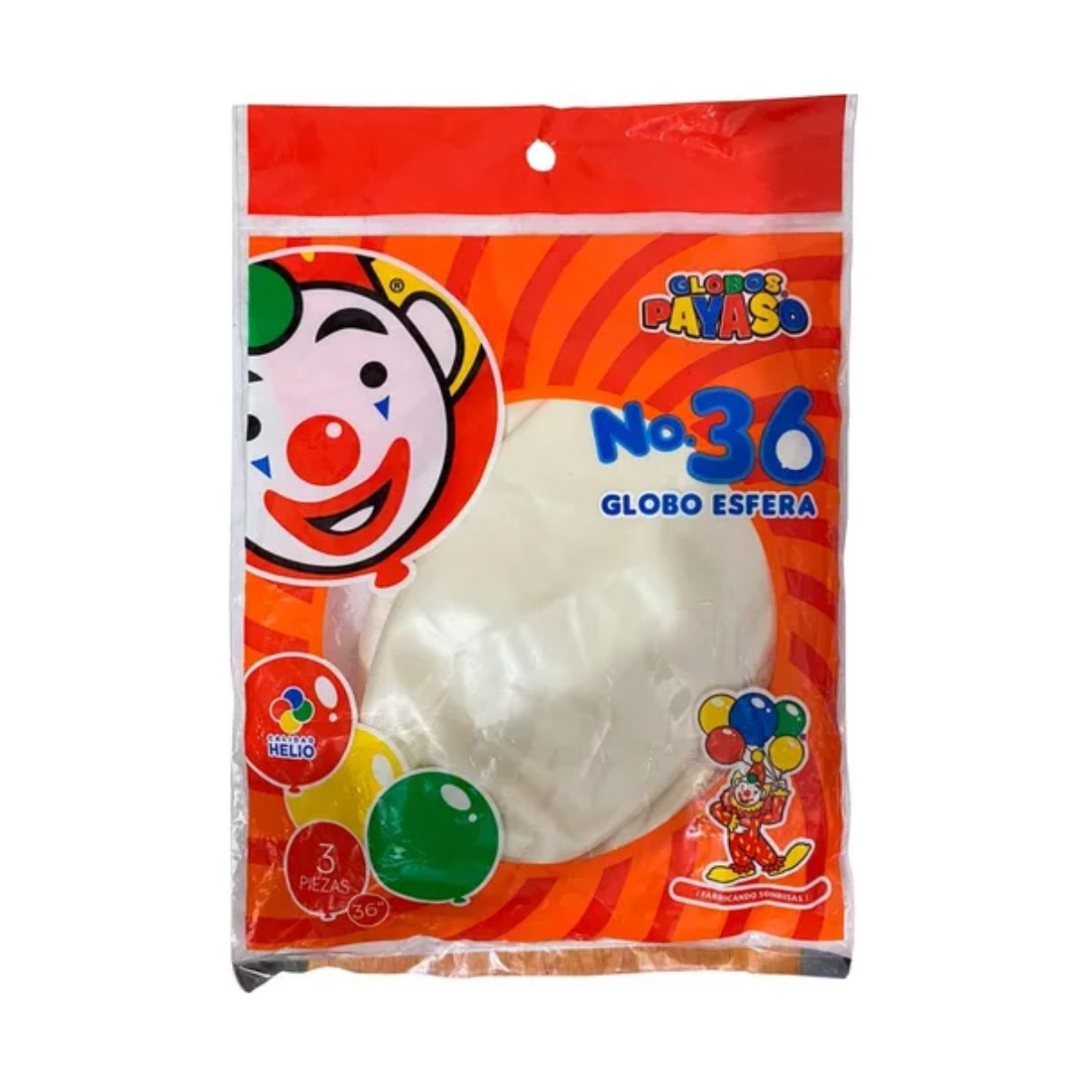 3pz Globos Payaso Gigantes Esféricos No. 36 Colores Pastel