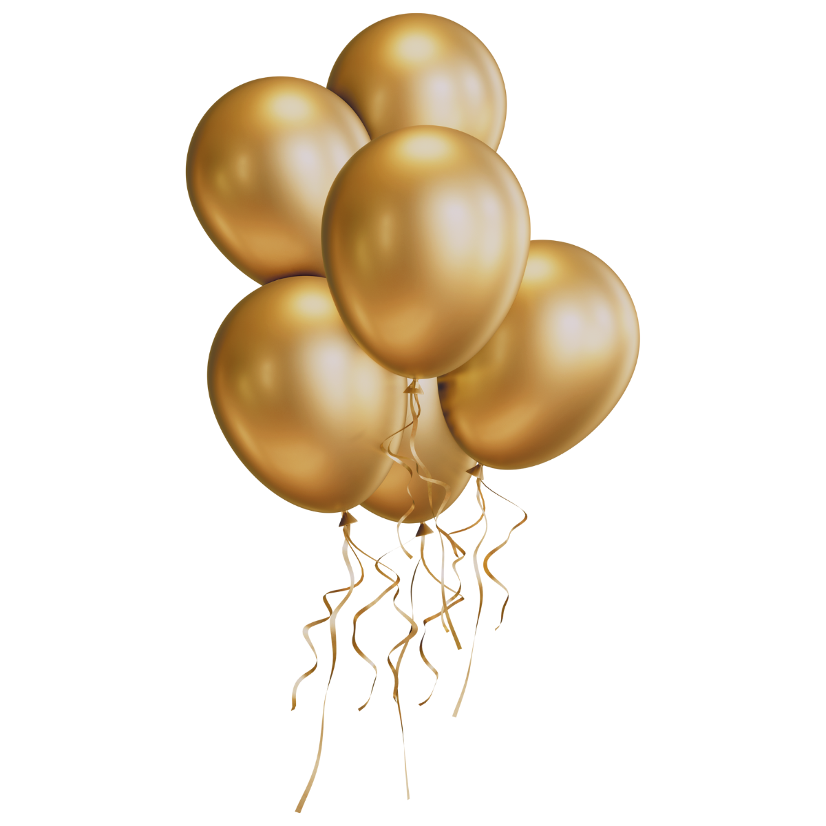 Globos Payaso Metálico Plateado N°5 100pz