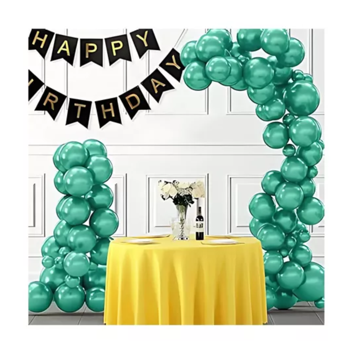 100pz Globos Payaso N° 9 Metalico Perla Decoraciones Fiestas