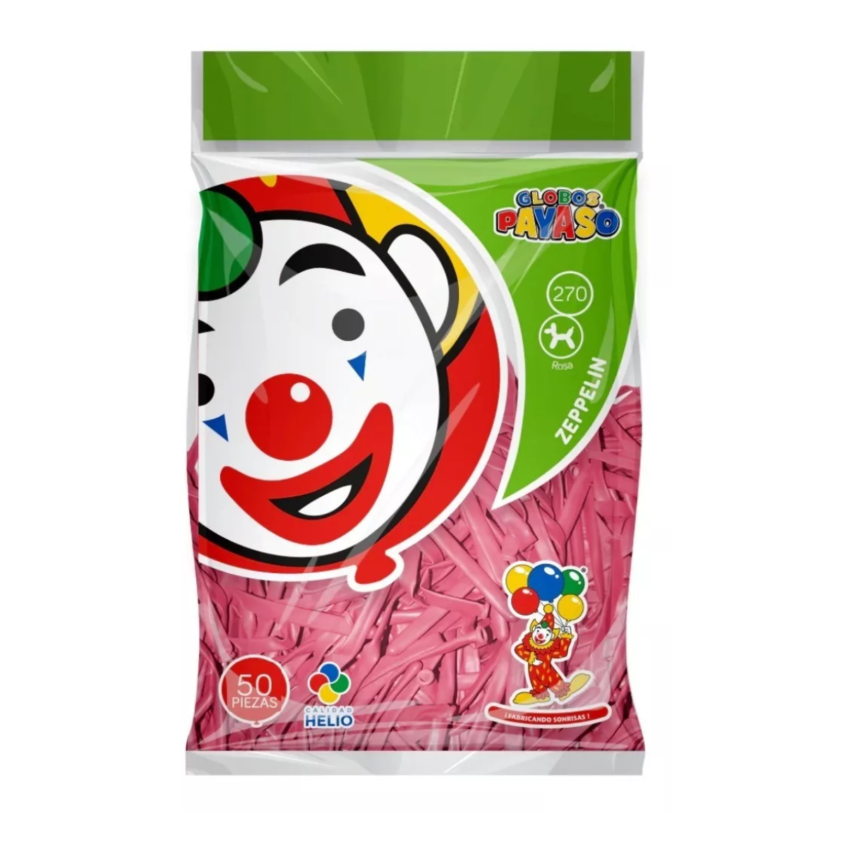 50pz Globos Payaso Largos #270 Elige Color Fiesta Decoracion